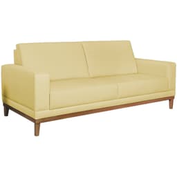 Sofa 3 Lugares 180 cm Crons Suede Bege Vazzano