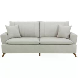 Sofa 3 Lugares 180 cm Eron Linho Bege Vazzano