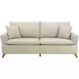 Sofa 3 Lugares 180 cm Eron Linho Cru Vazzano