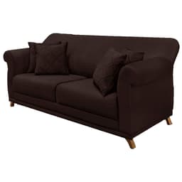 Sofa 3 Lugares Retro Polo 200cm Com Almofada Suede 1102 Ezz