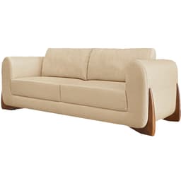 Sofa Jolie 2 Lugares 160cm Pes Boomerang Linho 211 Dourado Ezz