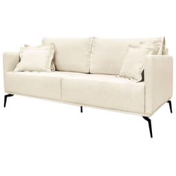 Sofa Liv 2 Lugares 160cm Pes Aço Linho 231 Natural Ezz