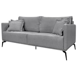 Sofa Liv 3 Lugares 220cm Pes Aço Linho 234 Cinza Ezz