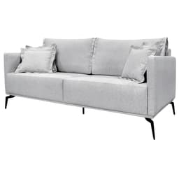 Sofa Liv 3 Lugares 220cm Pes Aço Linho 234 Grigio Ezz