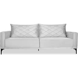 Sofa Living 3 Lugares Nori 200cm Veludo Deluxe 2223 Ezz