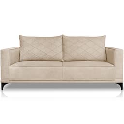 Sofa Nori 2 Lugares Pes De Ferro 180cm Linho Boucle 3301 Ezz