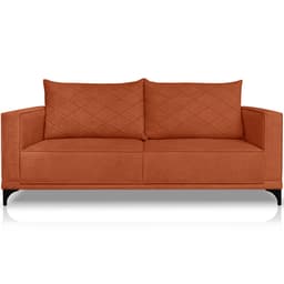 Sofa Nori 3 Lugares Pes De Ferro 200cm Linho Boucle 3303 Ezz