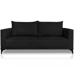 Sofa Nori 3 Lugares Pes De Ferro 200cm Linho Boucle 3304 Ezz
