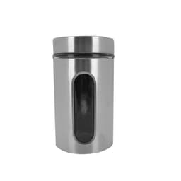 Pote para Condimentos com Visor Vítreo Prata 1 L