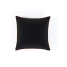 Almofada Decorativa Quadrada Candy 45x45 Suede Preta e Bege