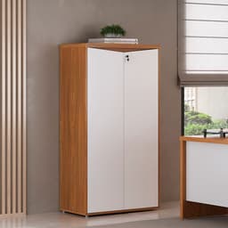 Armário de Escritório Lane 2 PT Freijó e Branco