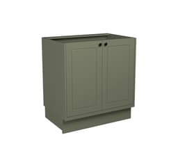Balcão de Cozinha sem Tampo Évora 2 Portas Verde Hill 80 cm