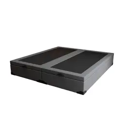 Base para Cama Box Queen Guldi com Baú Linho (47x158x198 cm) Cinza