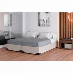 Base para Cama Box Queen Joe Linho (36x158x198) Cru