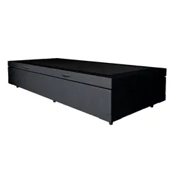 Base para Cama Box Solteiro Martin Premium com Baú (45x88x188) Preta