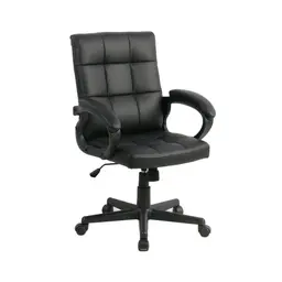 Cadeira de Escritório Diretor Giratória Charles Preta
