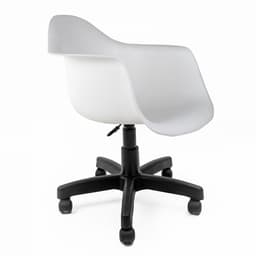 Cadeira de Escritório Secretária Office Preta e Branca