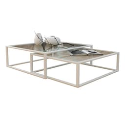 Conjunto de Mesa de Centro Duo Catarina Branca