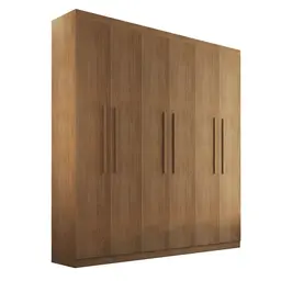 Guarda-Roupa Casal Malibu 100% MDF 6 Portas 2 Gavetas Imbuia