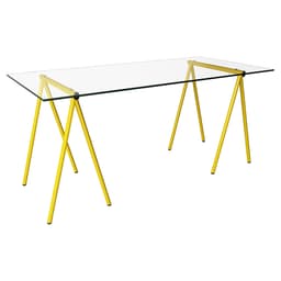 Mesa de Jantar Retangular Copacabana Amarela 140 cm