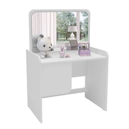 Penteadeira Infantil com Espelho Skype 1 PT Branca