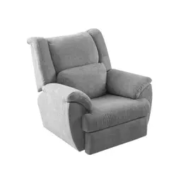 Poltrona Reclinável Elétrica Liz Veludo Cinza