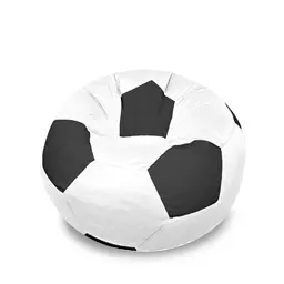 Puff Bola Super em Branco & Preto Phoenix Puff