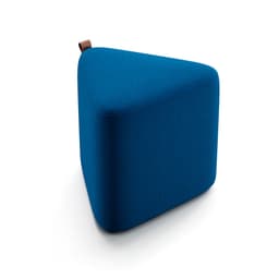 Puff Tortilha Linho Azul Marinho e Avelã 45 cm