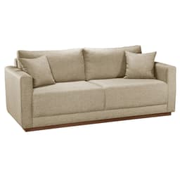 Sofá 2 Lugares Celine Poliéster Bege 165 cm