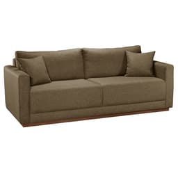Sofá 2 Lugares Celine Poliéster Caqui 185 cm