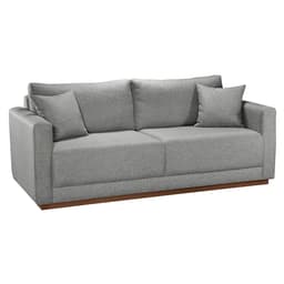 Sofá 2 Lugares Celine Poliéster Cinza 165 cm