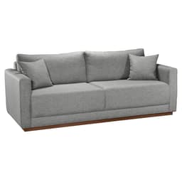 Sofá 2 Lugares Celine Poliéster Cinza 185 cm