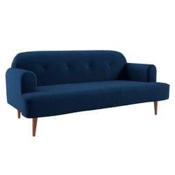Sofá 2 Lugares Kiev Linho Azul Marinho 165 cm