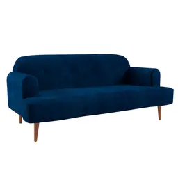 Sofá 2 Lugares Kiev Velosuede Azul Marinho 165 cm