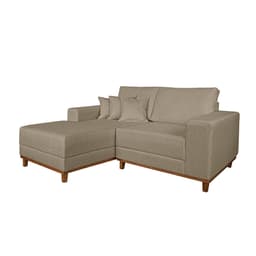 Sofá 3 Lugares Mônaco com Chaise Esquerdo Linho Bege