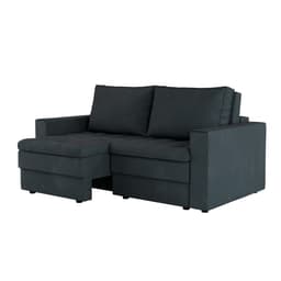 Sofá 3 Lugares Retrátil Berna Suede Grafite 180 cm