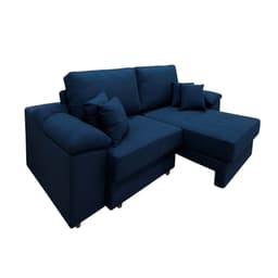 Sofá 3 Lugares Retrátil Lou Linho Azul Marinho