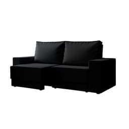 Sofá 3 Lugares Retrátil Sarov Suede Preto