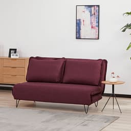 Sofá-Cama 2 Lugares Casal Bergamo Vermelho