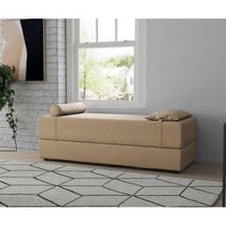 Sofá-Cama Casal 3 Lugares Cecília Linho Bege