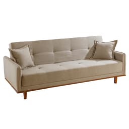 Sofá-Cama Casal 3 Lugares Istambul Linho Bege
