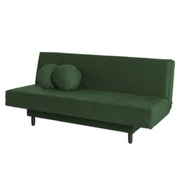 Sofá-Cama Casal 3 Lugares Jimmy Suede Verde