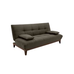 Sofá-Cama Casal 3 Lugares Sevilha Suede Castanho