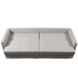 Sofá-Cama Casal Sem Caixa 3 Lugares Prime Linho Cinza 230 cm
