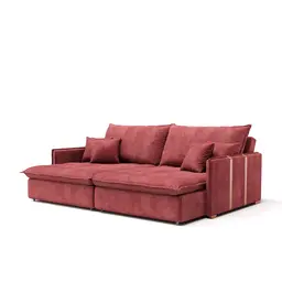 Sofá Retrátil Sem Caixa 3 lugares Solomons Velosuede Telha 214 cm