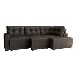 Sofá de Canto 5 Lugares Direito Retrátil Lubeck Suede Grafite 280 cm