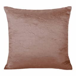 Capa de Almofada Cetim Amassadinho Avelã 45cm x 45cm com zíper