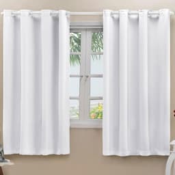 Cortina Blackout Tecido Branca 2,70m x 1,60m Corta Luz 80% ideal para Varão Simples de 2 metros