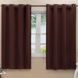 Cortina Blackout Tecido Tabaco 2,70m x 1,60m Corta Luz 80% ideal para Varão Simples de 2 metros