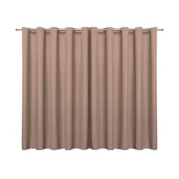 Cortina Blackout de Tecido Avelã 2,70m x 1,80m 75% de Corta Luz - Ideal para Varão Simples de 2 Metros